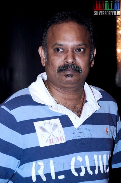 Director Venkat Prabhu at the 2014 Indian Badminton Celebrity League Launch