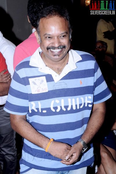 Director Venkat Prabhu at the 2014 Indian Badminton Celebrity League Launch