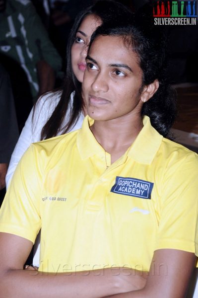 Badminton Player P V Sindhu at the Indian Badminton Celebrity League Launch