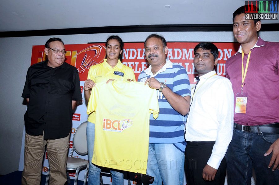 Badminton Player P V Sindhu at the Indian Badminton Celebrity League Launch