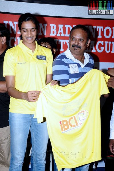 Badminton Player P V Sindhu at the Indian Badminton Celebrity League Launch