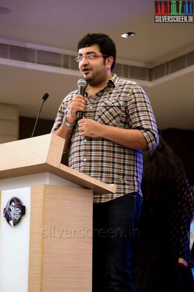 Music Director Siddarth Vipin at the Vallavanukku Pullum Ayutham Press meet