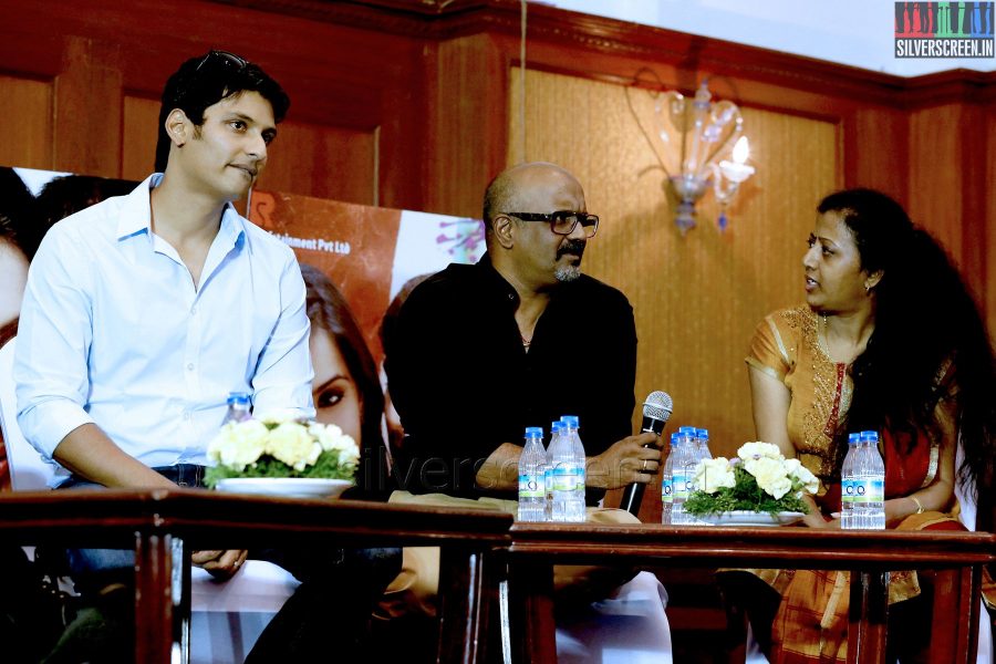 Actor Jiiva, Ravi K Chandran, Thamarai at the Yaan Press Meet