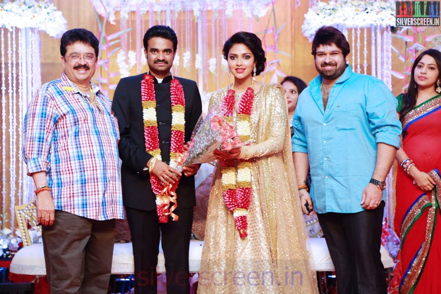 S Ve Sekhar at the Amala Paul Director Vijay Wedding Reception