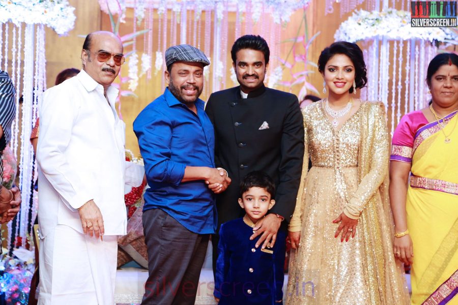 Thambi Ramaiah at the Amala Paul Director Vijay Wedding Reception