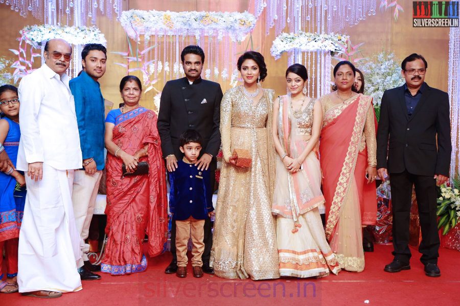 Janani Iyer at the Amala Paul Director Vijay Wedding Reception