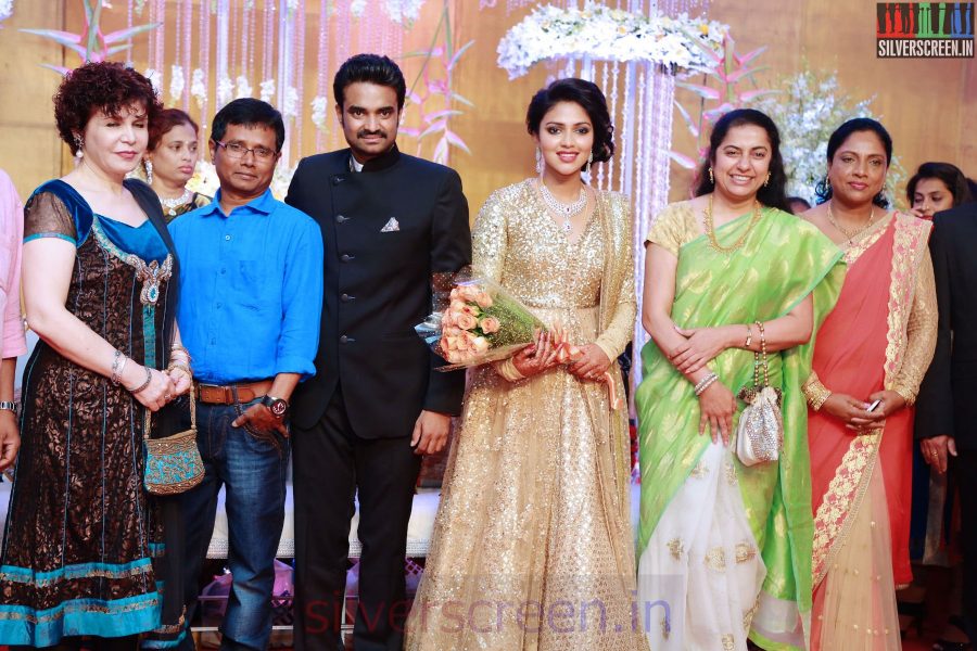 Suhasini Mani Ratnam at the Amala Paul Director Vijay Wedding Reception