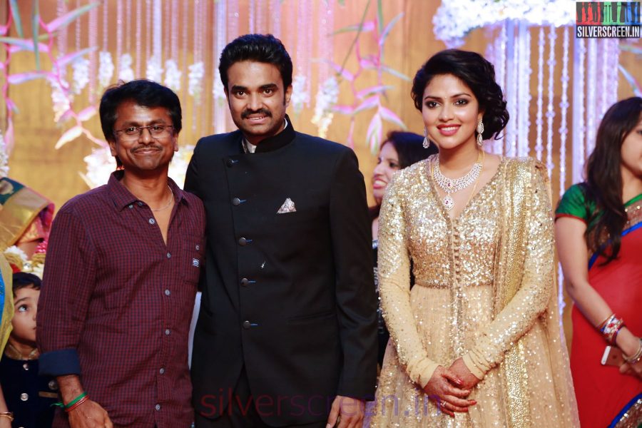 AR Murugadoss at Amala Paul Director Vijay Wedding Reception