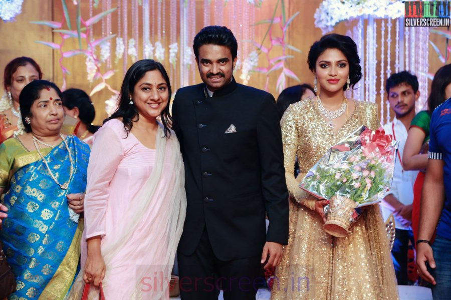 Actress Rohini at the Amala Paul Director Vijay Wedding Reception