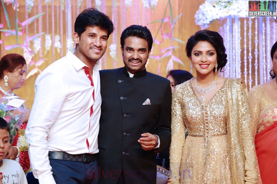 Vijay Yesudas at the Amala Paul Director Vijay Wedding Reception