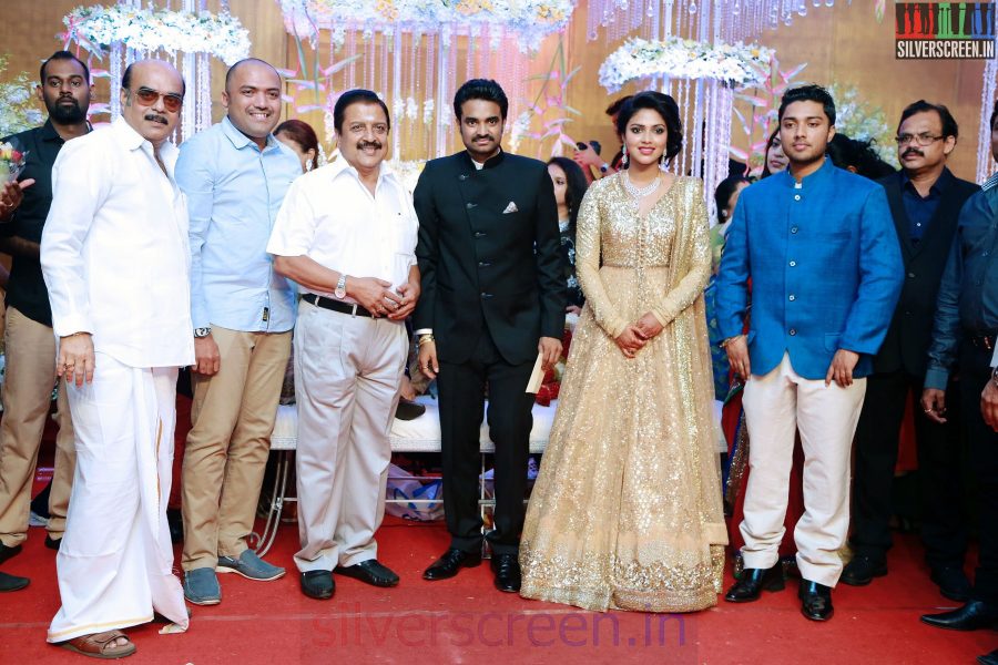 Actor Sivakumar at the Amala Paul Director Vijay Wedding Reception