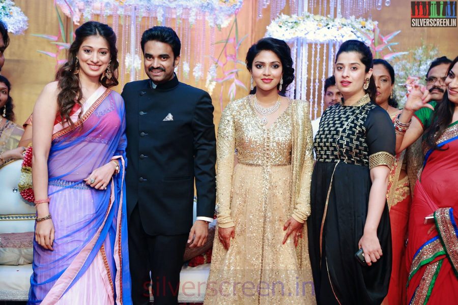 Raai Laxmi at the Amala Paul Director Vijay Wedding Reception