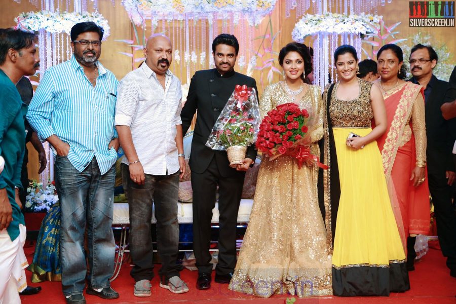 Varalaxmi Sarathkumar at the Amala Paul Director Vijay Wedding Reception