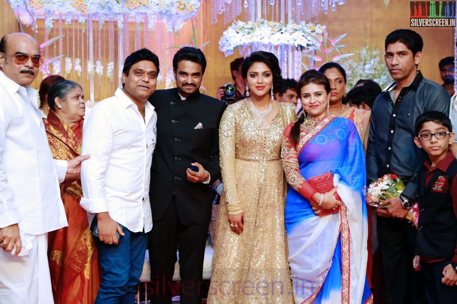 Harris Jayaraj at the Amala Paul Director Vijay Wedding Reception