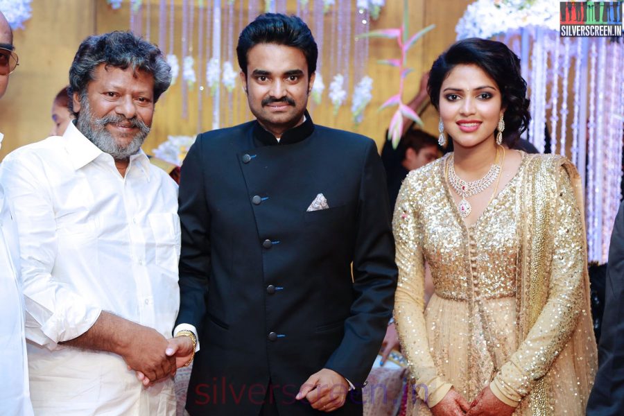 Rajkiran at the Amala Paul Director Vijay Wedding Reception