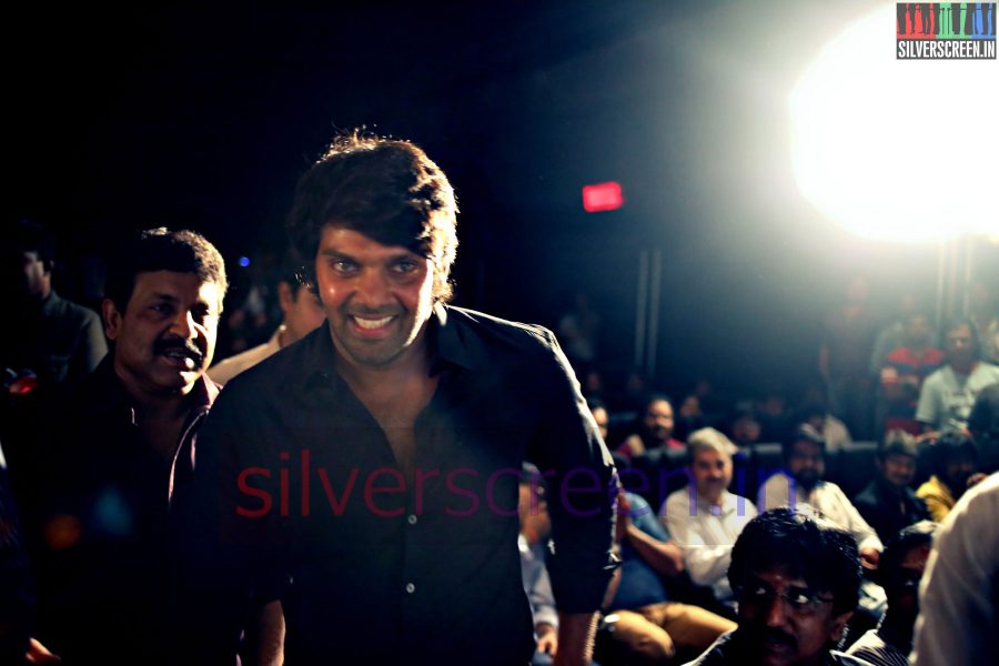 Actor Arya at the Amara Kaaviyam Audio Launch