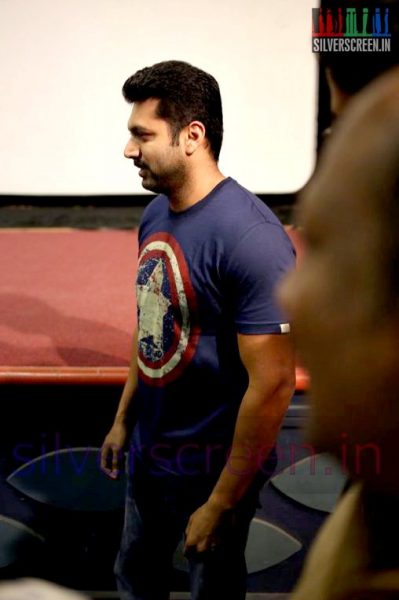 Actor Jayam Ravi at Bhooloham Movie (Or Boologam) Press Meet