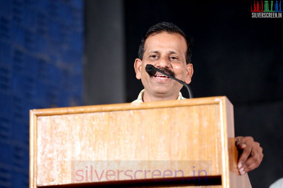 Producer P V Srinivasan at the Karthikeyan Movie Audio Launch