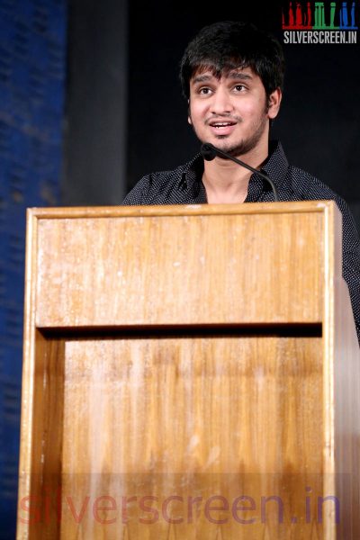 Actor Nikhil Siddharth at the Karthikeyan Movie Audio Launch