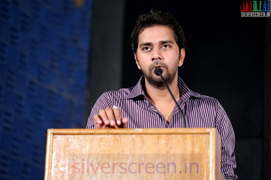 Director Chandoo Mondeti at the Karthikeyan Movie Audio Launch