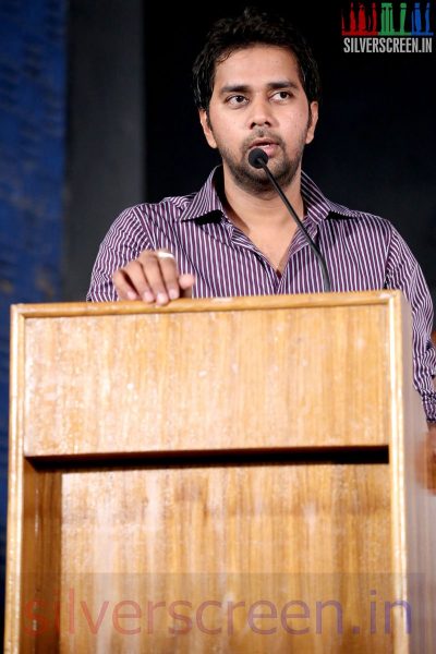 Director Chandoo Mondeti at the Karthikeyan Movie Audio Launch