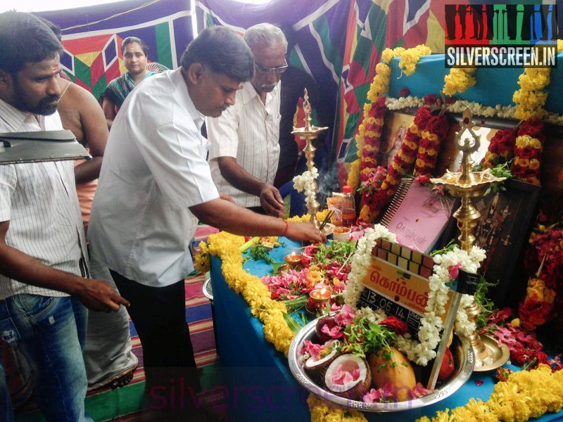 Actor Karthi Komban Movie Pooja Stills