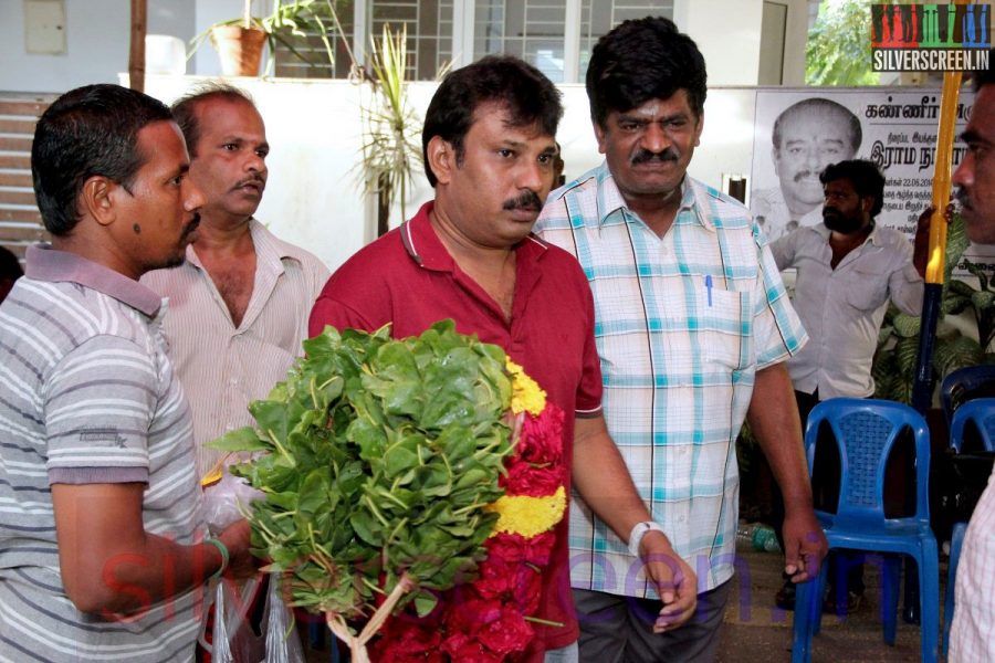 Director Perarasu at Director Ramanarayanan's Funeral