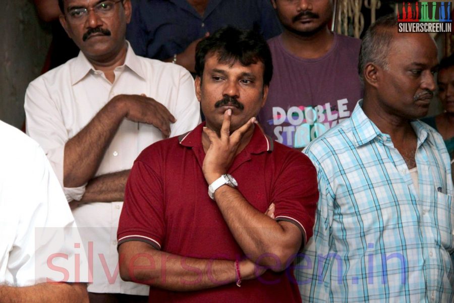 Director Perarasu at Director Ramanarayanan's Funeral