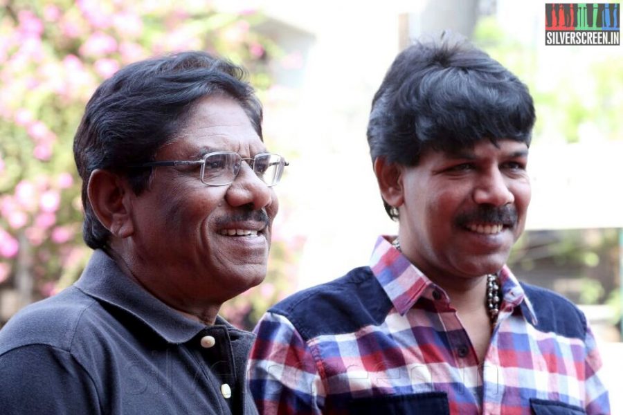 Director Bala and Bharathiraja at Salim Movie Audio Launch