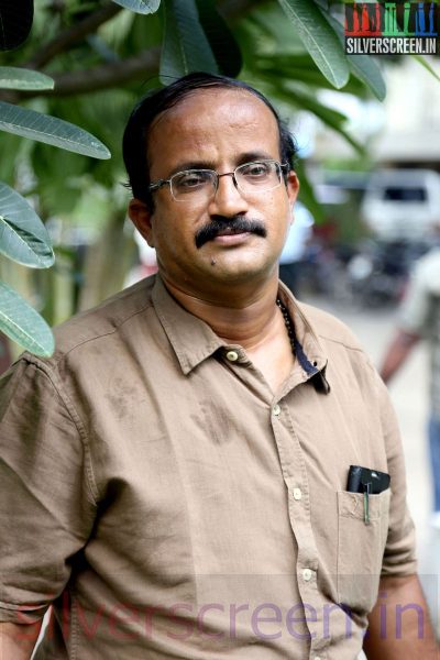 Dialogue Writer K Rajaraman at the Sarabham Press Meet