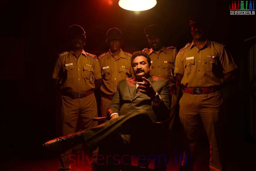 Aadukalam Naren in Sarabham Movie Stills