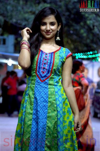 Actress Leema Babu looking pretty cute at the Sooraiyadal Movie Press Show