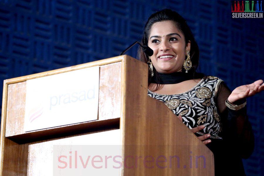 Actress Suji Bala at the Vilaasam Press Meet
