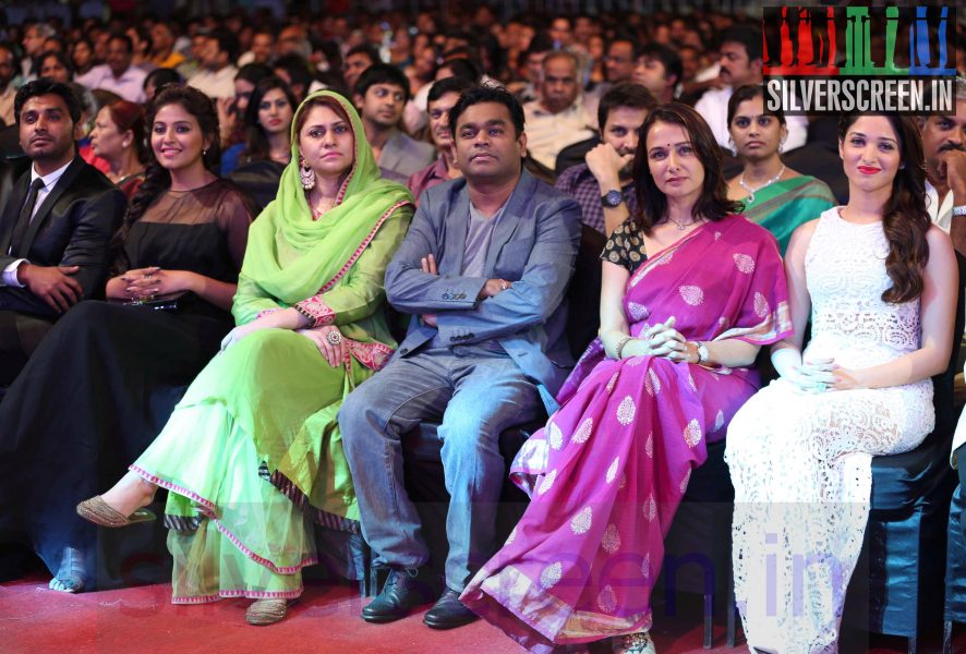 Music Director AR Rahman and Actress Tamannaah at 61st Filmfare Awards 2014