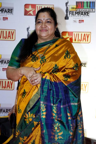 Singer Chithra at 61st Filmfare Awards 2014