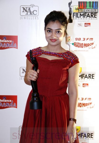 Actress Nazriya at 61st Filmfare Awards 2014