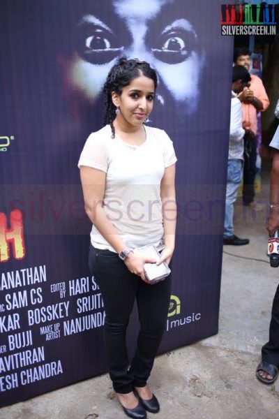 Actress Meghna at Aaaah Tamil Movie Trailer Launch Stills