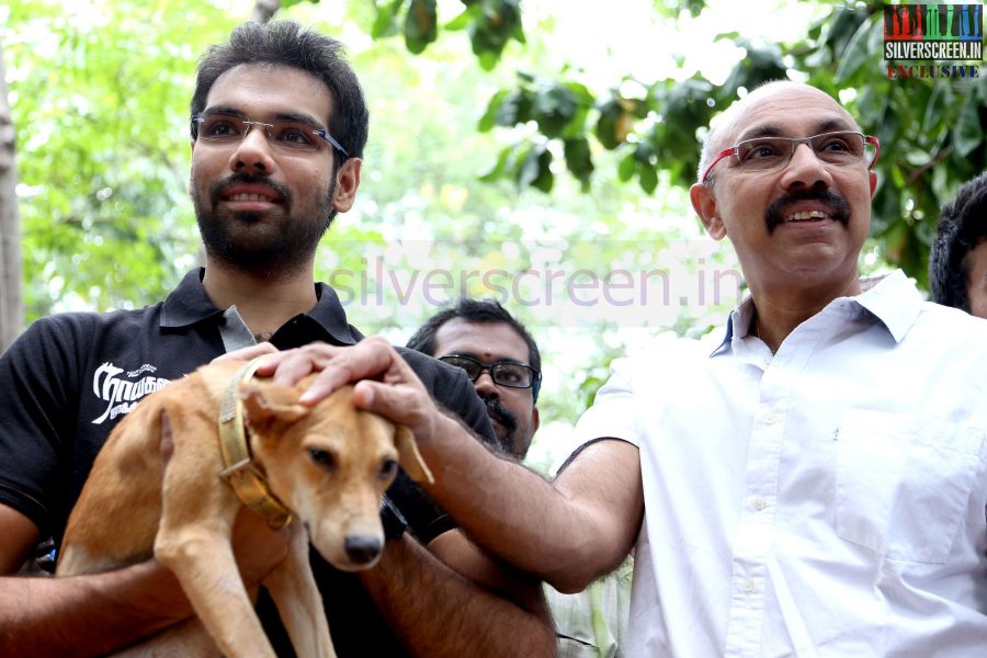 Actor Sathyaraj and Sibiraj at Blue Cross for an Adoption Event