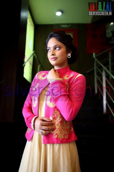 Actress Nandita (Or Nandhitha) at Aindhaam Thalaimurai Sidha Vaidhiya Sigamani Audio Launch Function