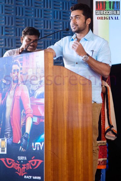 Actor Suriya at Anjaan Race Wars Game Launch Stills