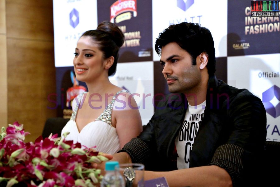 Actor Ganesh Venkatraman and Actress Raai Laxmi at the CFIW 2014 Kingfisher Premium 6th Chennai International Fashion Week