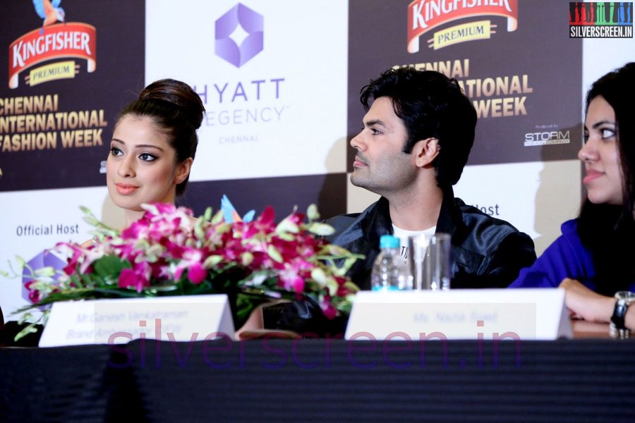 Actor Ganesh Venkatraman and Actress Raai Laxmi at the CFIW 2014 Kingfisher Premium 6th Chennai International Fashion Week