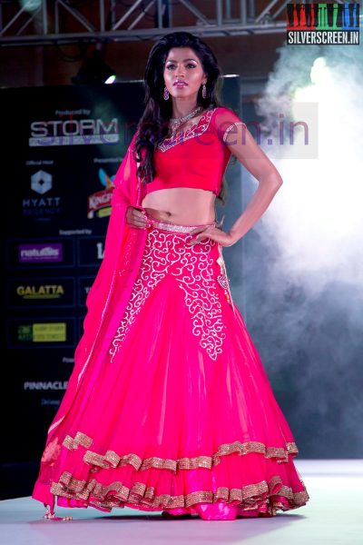 Actress Dhansika at the Chennai International Fashion Week CIFW 2014 Day One