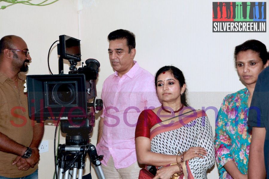 Actor Kamal Haasan at Drishyam Remake Pooja Function