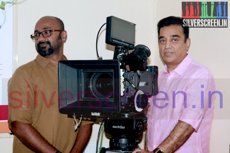 Actor Kamal Haasan at Drishyam Remake Pooja Function