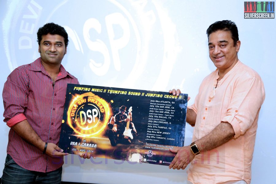 Actor Kamal Haasan and Music Director Devi Sri Prasad reveals the poster of USA Canada tour