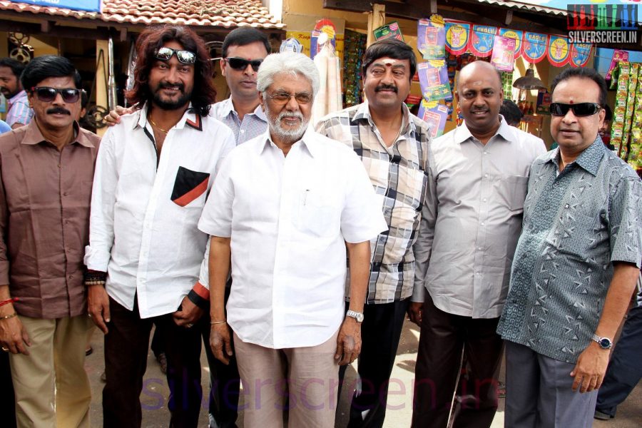 Editor Mohan and Producer V Swaminathan at Lakshmi Movie Makers Production No.27 (Or Jayam Ravi Suraj Untitled Film)