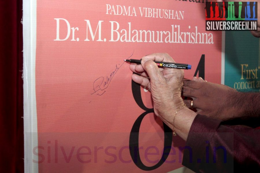 Music Director MS Viswanathan and Vidyasagar at the Launch of Celestial Treasure Album by Dr M Balamuralikrishna