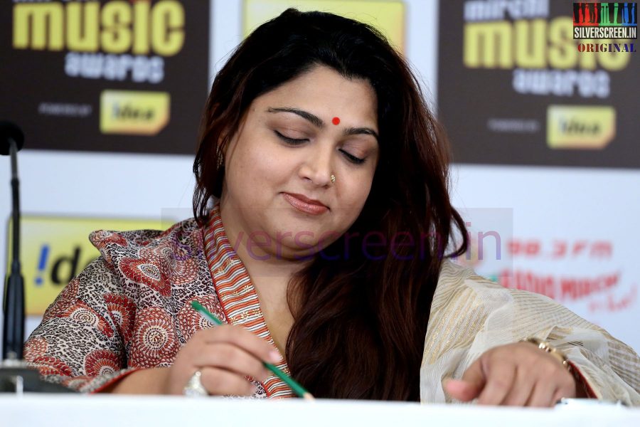 Actress Kushboo at Mirchi Music Awards 2013 - Grand Jury Meet Event