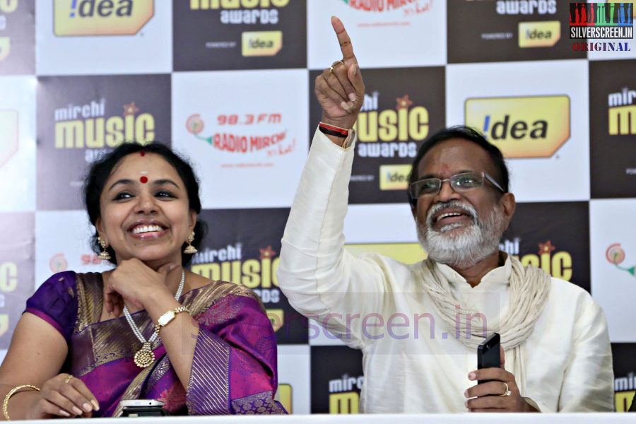 Music Director Gangai Amaren and Singer Sudha Ragunathan at Mirchi Music Awards 2013 - Grand Jury Meet Event